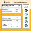 Carbamide Forte Curcumin Tablets with Piperine and 95% Curcuminoids | Anti inflammatory Supplement for Adults | With Curcuma Longa, Turmeric & Ginger Root extract | 90 Veg Tablets view 2