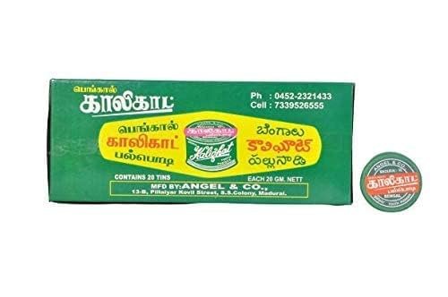 Bengal Kalighat Natural Dental Cleanser treating Gum Bleeding, Bad Smell and Brushing Teeth - 20 Tin