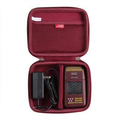 Hermitshell Hard Travel Case for Wahl Professional 8061-100 8164 5-Star Series Rechargeable Shaver Shaper (Maroon)