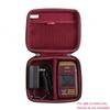 Hermitshell Hard Travel Case for Wahl Professional 8061-100 8164 5-Star Series Rechargeable Shaver Shaper (Black+Maroon) view 2