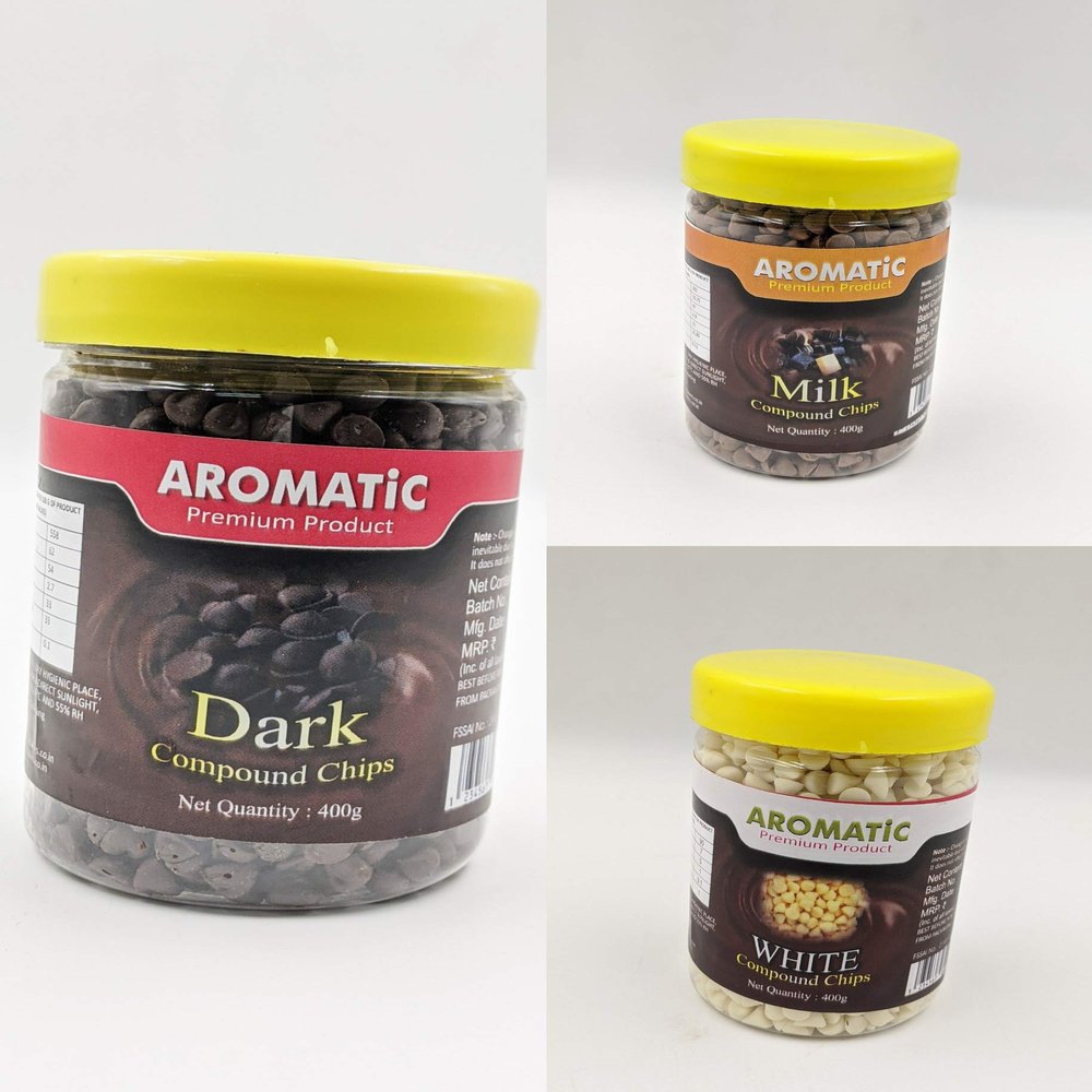 Aromatic Premium Exotic Blended Combo Pack of White Chips,Milk Chips and Dark chips-200gm Each (Combo Pack)