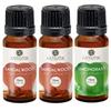Aatiutik Essential anti Bacterial Aroma Oil for Home Electric and Tlight Diffuser | Home fragrance | Sandalwood & Lemongrass Aroma Oil Diffuser for Home Office Spa Hotel - set of 3, 15 ML Each