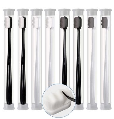 8 Pcs Extra Soft Toothbrush Extra Soft Wave Soft-Bristled Nano Toothbrush Ultra Soft Bamboo Charcoal Bristles 20000 Soft Floss Bristle Toothbrush Oral Care Teeth Cleaning For Sensitive Fragile Gums