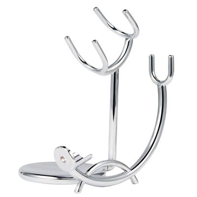 Shaving Razor and Brush Stand, Stainless Steel Shaving Holder, Compatible with Long and Short Handle Safety Razor, Stright Razor and Barber Razor