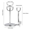 Shaving Razor and Brush Stand, Stainless Steel Shaving Holder, Compatible with Long and Short Handle Safety Razor, Stright Razor and Barber Razor view 2