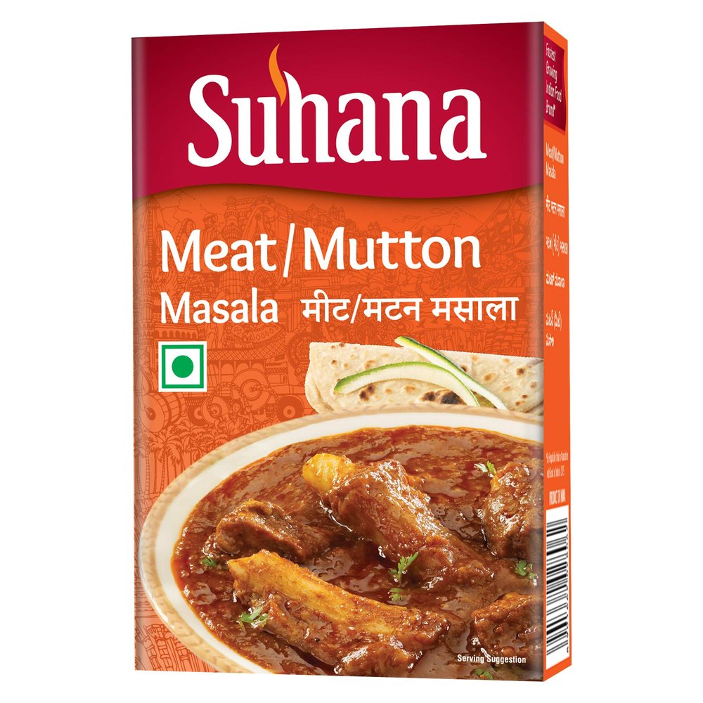 Suhana Mutton (Meat) Masala 50g Box - Pack of 4