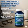 Carbamide Forte Multivitamin Tablet For Men | Multi vitamin Tablet For Men | Best Multivitamin For Mens For Immunity & Energy | Best Multivitamin Tablets For Testoterone Booster | 120 Tablets view 3