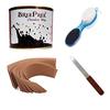 BREEPREE Full Body Hair Removal Waxing Kit Combo- Chocolate Wax (600 g) Tin Can + Non-Woven Brown Waxing Strips (30) + Wax Applicator Knife and 4 in 1 Foot File with Pedicure & Manicure Brush view 1