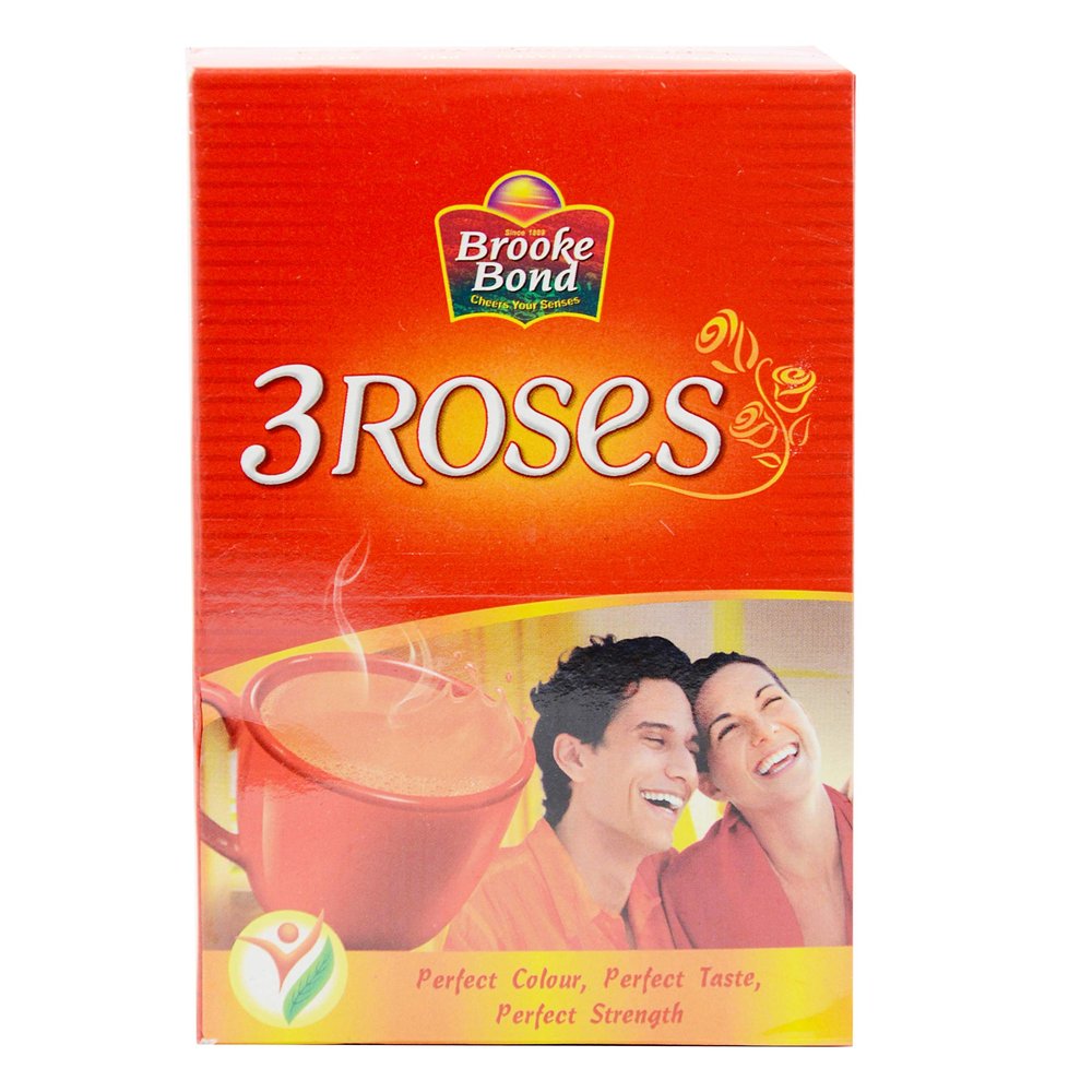 Brookebond Brooke Bond 3 Roses Tea, 245Gram - Assam, Loose Leaves