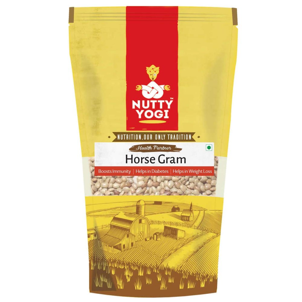 Nutty Yogi Horse Gram, Kulthi Dal, Kulith Dal, 400 Gm | Grown Without Chemicals and Pesticides Horsegram | Handpicked & unpolished