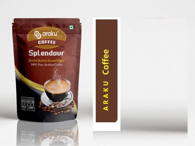 AB ARAKU Roasted Arabica Ground Coffee Bag(100% Arabica Powder, 200Gm )-Pure Oragnic Arabica Coffee