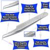 G.S Volume Tweezers Stainless Steel Ultra Rigidity Semi Curved Pro Beauty Eyelash Extension Tool Non Slip Handle ELT-07 view 2