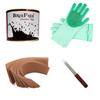 BREEPREE Hair Removal Waxing Kit Combo- Chocolate Wax(600 g) +Non-Woven Brown Waxing Strips (30) + Wax Applicator Knife and Multi-Use Silicon Scrubber Gloves (Multi-color, 1 pair) (Chocolate) view 1