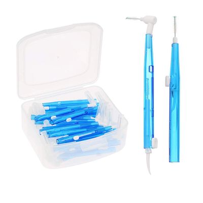 FYZB 3 in 1 Push-Pull Interdental Brush Double-Head interdental Brush for Braces Oral Care Inter Dental Toothpick35Pcs