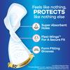 Always Infinity Feminine Pads for Women, Size 4 Overnight, with wings, unscented, 38 Count view 2