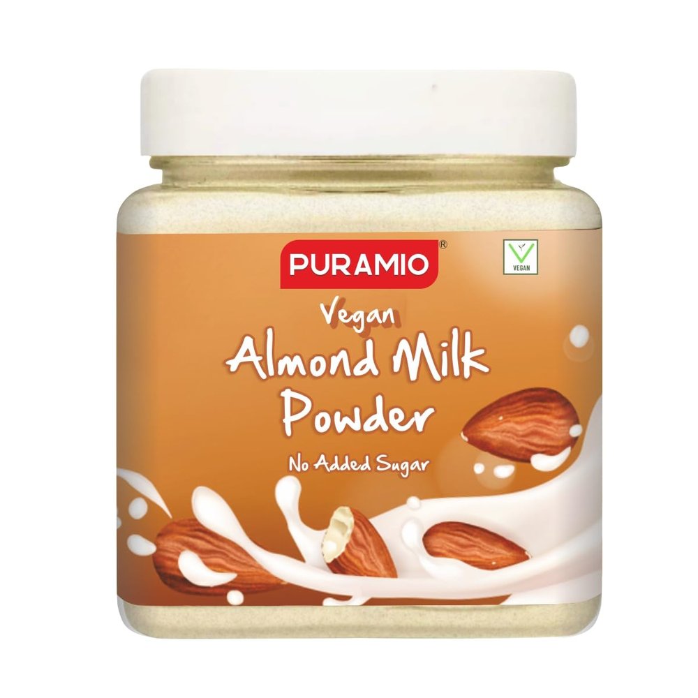 PURAMIO Almond (Vegan) Milk Powder [No Added Sugar], 300g
