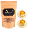 Ghasitaram Gifts Jaiccha Dryfruit - Pack of 1 Mamra Badam 200gms in Brown Paper Pouch with 2 T-Lites|Dryfruit Gift Hamper|Diwali Dry Fruit|Gourmet Hampers|Dry Fruit|Dryfruit|Dryfruit Hamper