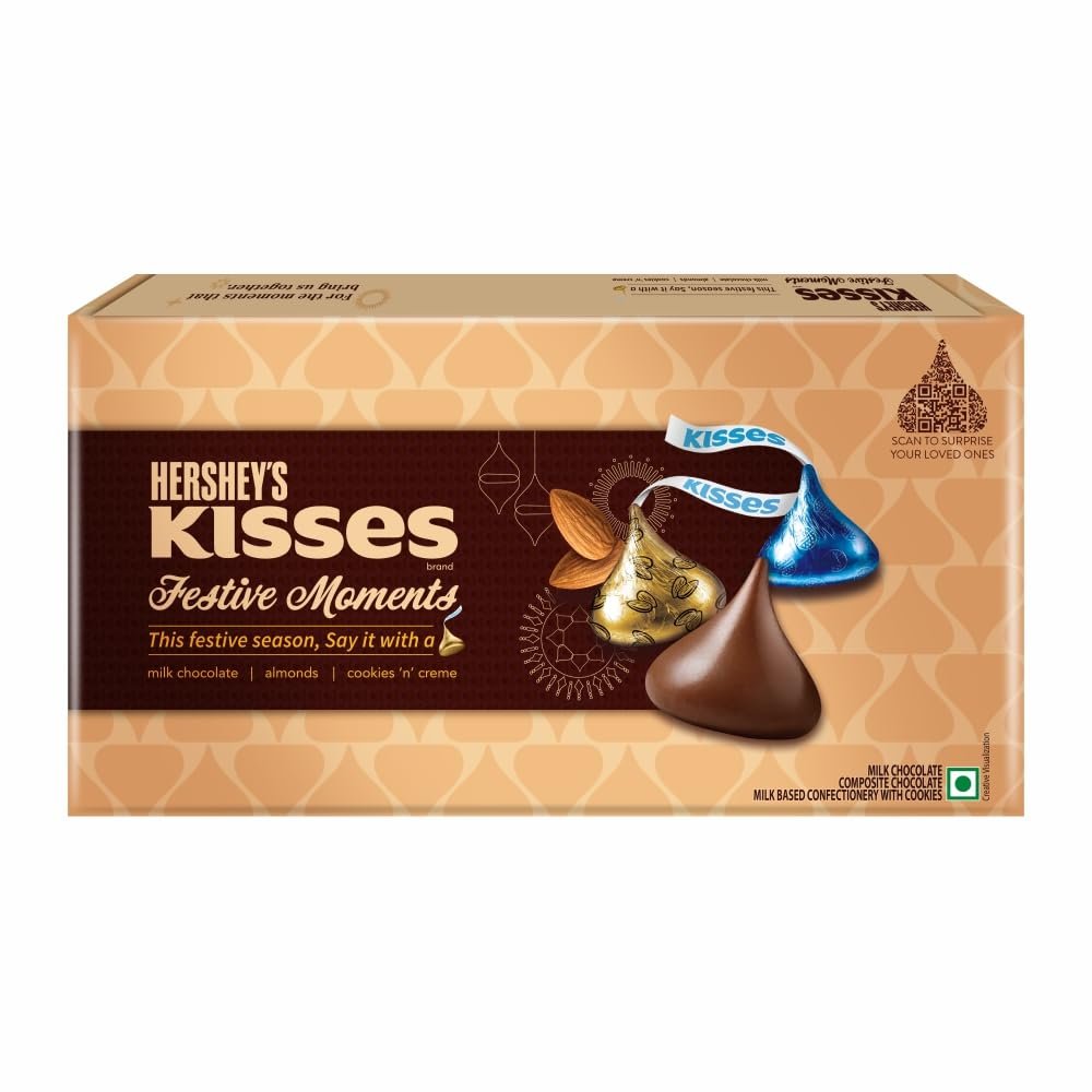 Hershey's Kisses Moments Chocolate Gift Pack, 129g