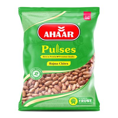 Ahaar Premium Nutritious rajma Chitra 2 Kg (500g X 4 Pack)