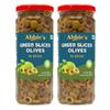 Abbie's Green Sliced Olive, 450g||Pack of 2|| for Authentic Taste in Cooking, Garnishing, Snacking, Pizzas toppings or Italian Pastas Ingredients view 1