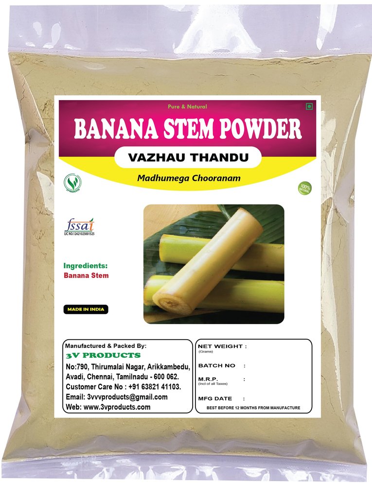 Banana Stem Powder 100g | Vazhai Thandu Powder | Musa Acuminata