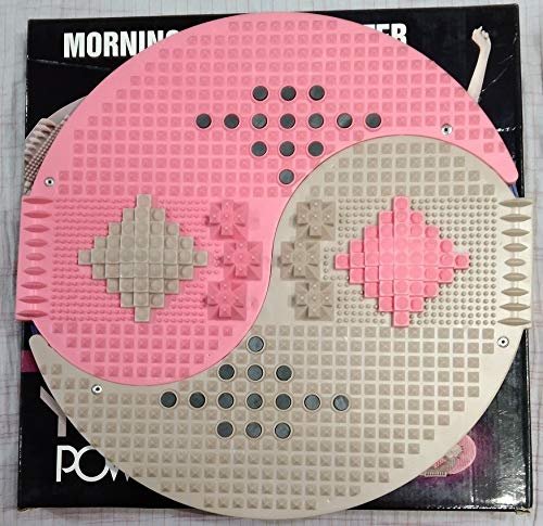 ACi Acupressure Yin Yang Mat - Powermat With Pyramids and Magnets with Get Free Booklet 60 Tips to Boost Energy,Pain Relief & For Total Health