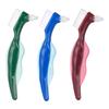 EXCEART 3pcs Hard Denture Brush Denture Cleaning Brush False Teeth Toothbrush Double-Sided Hygiene Denture Cleaner for Denture Care view 1