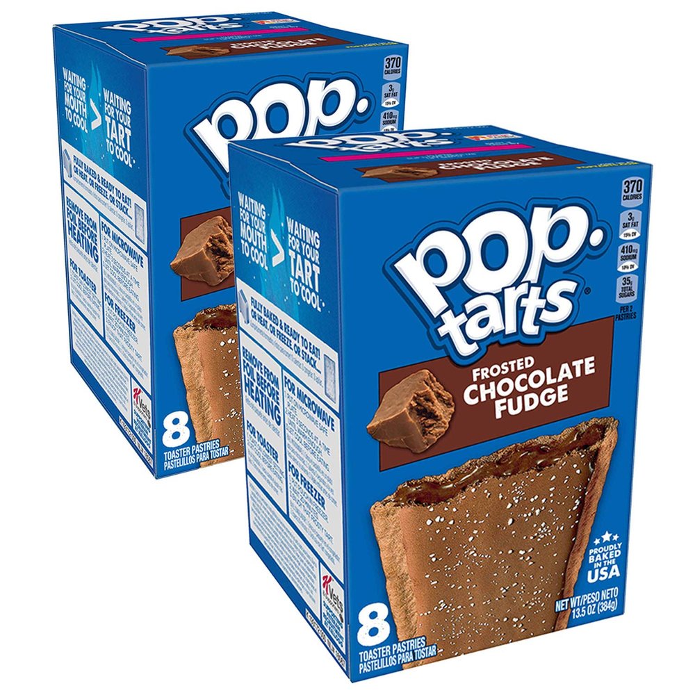 Pop Tarts Frosted Chocolate Fudge, 2 x 384 g