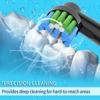 8pcs Cross Angle Brush Heads Compatible with Oral B Electric Toothbrush. 4er White and 4er Black. Compatible with Cross Action Pro 1000 and Other Oral B Electric Toothbrush. view 2