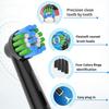 8pcs Cross Angle Brush Heads Compatible with Oral B Electric Toothbrush. 4er White and 4er Black. Compatible with Cross Action Pro 1000 and Other Oral B Electric Toothbrush. view 3