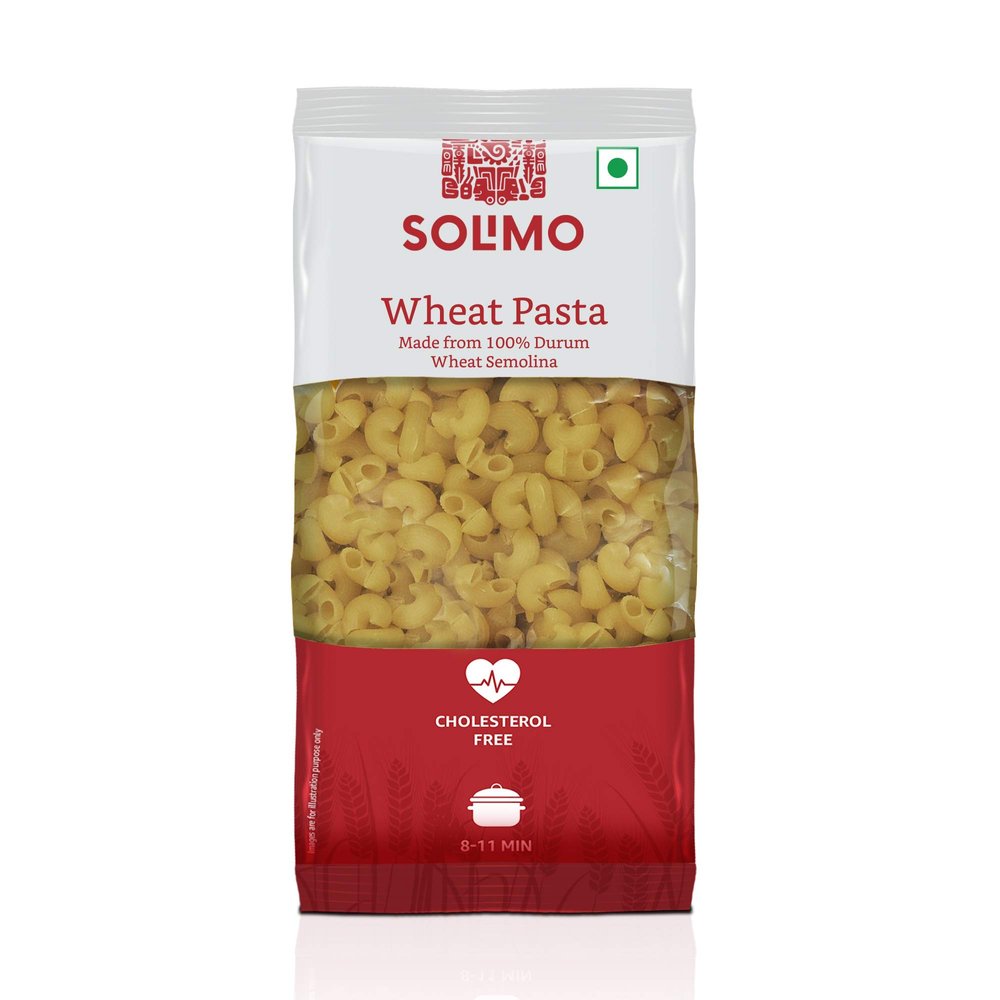 Amazon Brand - Solimo Durum Wheat Elbow Pasta, 500 g pack of 2, made from 100% durum wheat
