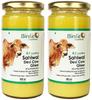 Birdie Superfoods -100% Pure A2 Milk Sahiwal Cow Desi Ghee Through Vedic Bilona Method (Glass Bottle- 400mlx2 combo) view 1