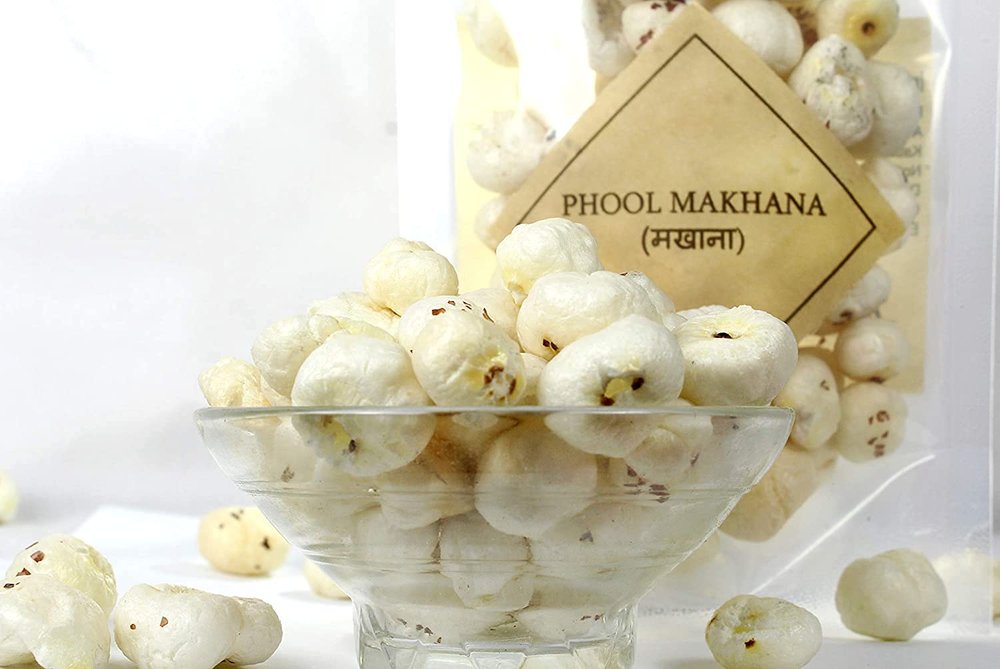 Maanki Big Size Makhana/Phool Makhana/Foxnut Makhana,1Kg
