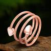 2020 New Wollet Magnetic Copper Ring Adjustable Size for Arthritis for Women Men Magnetic Therapy Ring with Strong Magnets Healing Copper Ring (CPR-0130R, 57.5mm) view 4