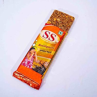 NavaFresh Basics Tasty & Crispy 10 Healthy Bars: 40 Grams each x 4 Black Sesame Bar & 4 White Sesame Bar