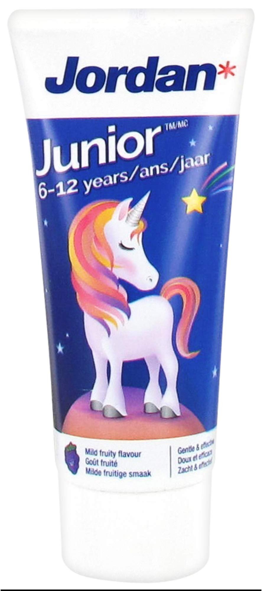 Jordan Step 2 Kids Toothpaste 6-12 Years Permanent Teeth is a Gentle Tasting Toothpaste That Kids Will Love - 50ml (6-12 Years - #2 Unicorn)