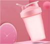 Blender Shaker Bottle w. Classic Loop Top & Stainless Whisk Ball-Perfect for Protein Shakes and Pre Workout-(16oz,Pink) view 2