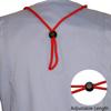 2 Pack - Adjustable Length Face Mask Lanyard - Handy & Convenient Safety Mask Holder & Hanger - Comfortable Around The Neck Facemask Rest & Ear Saver - Easy On & Off by Specialist ID (Red) view 4