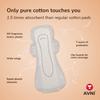 Avni Natural Cotton Sanitary Pads (XL, Pack of 12) + Paper Disposal Bags (Heavy flow) view 4