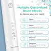 HealthSense Clean-Care ET 720 Rechargeable Sonic Electric Toothbrush with Extra Head & Dust Cover | IPX7 Waterproof & 5 Dynamic Cleaning Modes | One Year Warranty (White) view 4