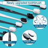 20 Pieces Extra Soft Toothbrush Micro Nano Toothbrushes 20,000 Soft Bamboo Charcoal Bristles Toothbrush Soft Bristle for Fragile Teeth Oral Gum Recession, Black and White view 4