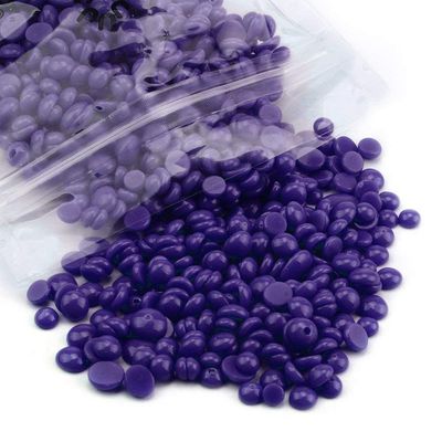 Brazilian Depilatory Hard Bean Bikini Wax with 2 Wax Applicator Wax (50 g) Wax (blue)