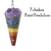 7 Chakra Point Pendulum with Natural Seven Chakra Beads | Crystal Products for Reiki, Healing & Feng Shui | Dowsing Pendulum for Meditation & Spiritual Balance view 2