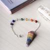 7 Chakra Point Pendulum with Natural Seven Chakra Beads | Crystal Products for Reiki, Healing & Feng Shui | Dowsing Pendulum for Meditation & Spiritual Balance view 3