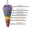 7 Chakra Point Pendulum with Natural Seven Chakra Beads | Crystal Products for Reiki, Healing & Feng Shui | Dowsing Pendulum for Meditation & Spiritual Balance view 4