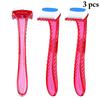 Legendog 3PCS Women Razor Universal Professional Smooth Portable Safety Shaving Razor Manual Razor view 4
