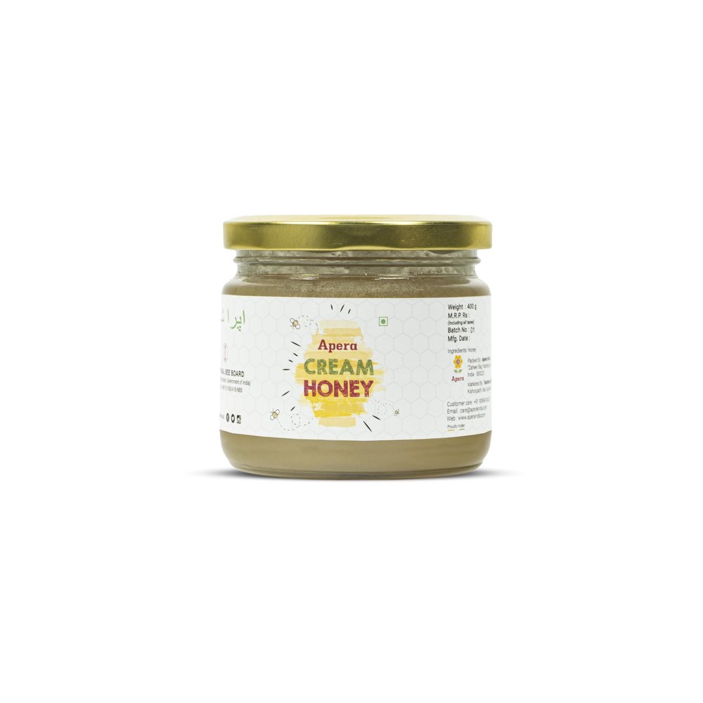 APERA Pure And Natural Cream Honey | White Honey - 400g