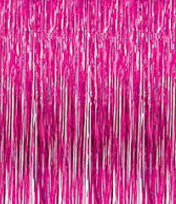 Premium Party Shop Pink Foil Curtain (Pack of 2)