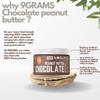 9GRAMS Chocolate Peanut Butter | Healthy spread for breakfast & snacks | No refined sugar | High protein, No preservatives (Creamy-350g) view 3