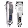 Kubra Kb-409 Professional Hair Clipper Cordless Rechargeable Led Display Hair Clipper Heavy Duty For And Beard Cut (Silver) Men view 1